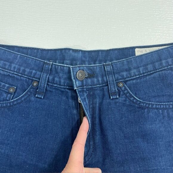 Rag & Bone Denim Cut Off Jean Short Shorts Size 27 Indigo Wash - Picture 4 of 7